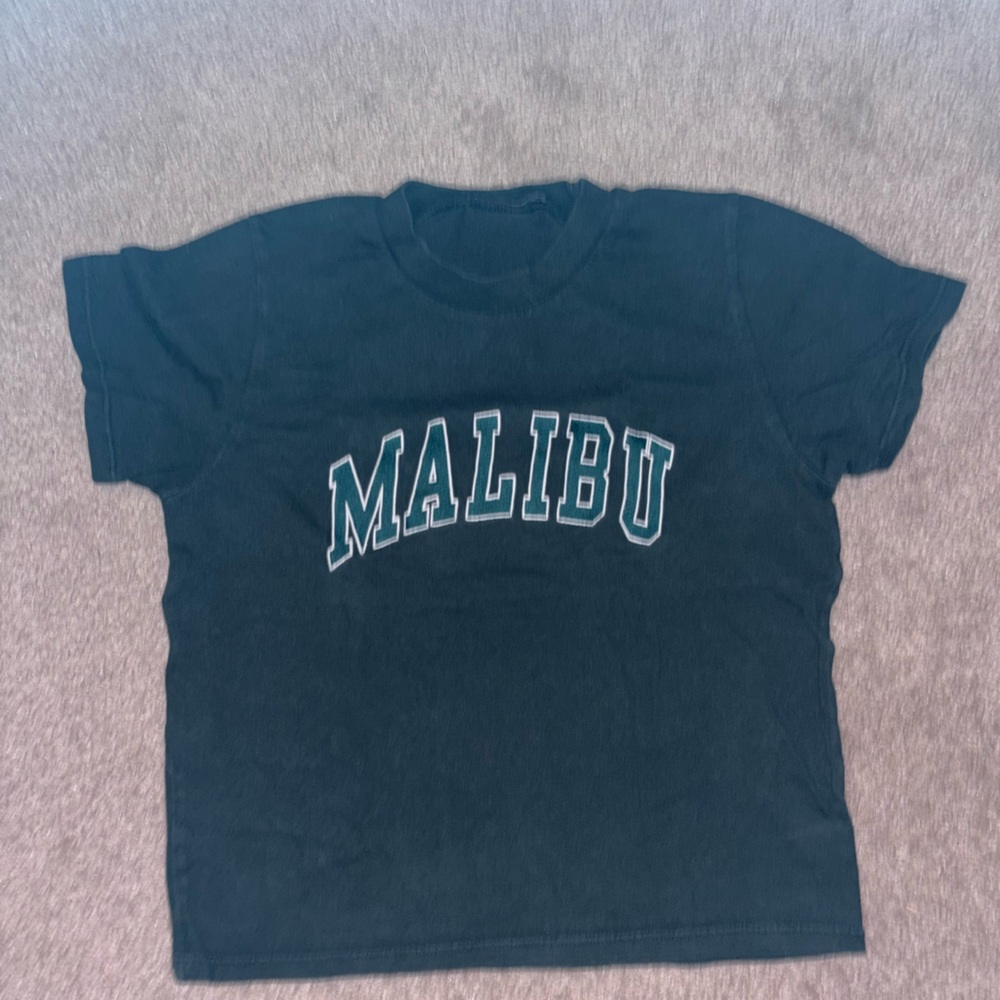 dark green Malibu Graphic Tee